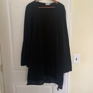 Montcler Sweater Dress with Bell Sleeves XL